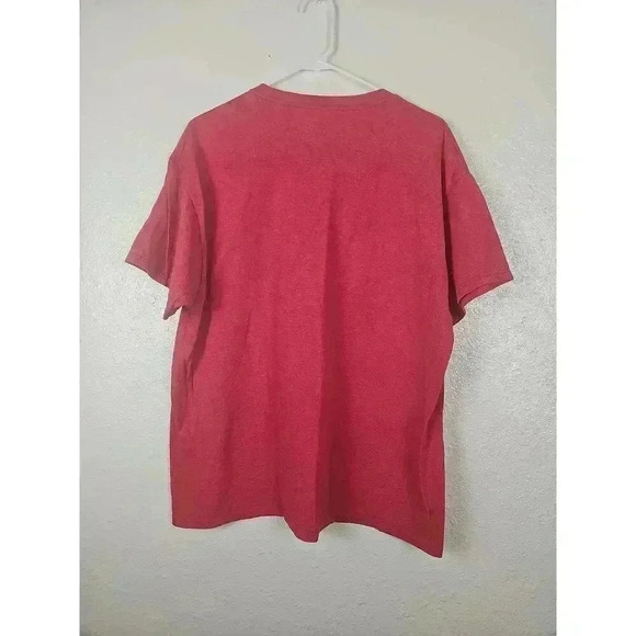 Womens Love TEXAS Red Gray Short Sleeve Graphic Tee Large - Picture 3 of 5